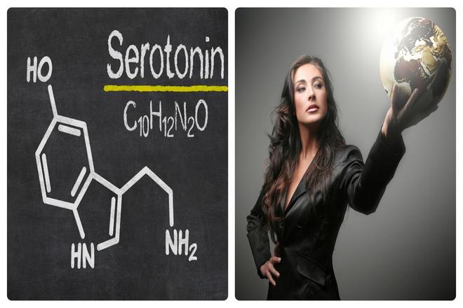 Серотонин имеет эффект повышения уверенности в себе. Функция серотонина относится к передаче сообщений между нервными клетками и способствует ощущению счастья.