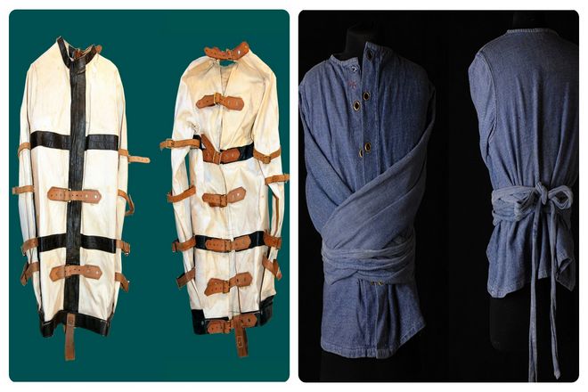 Изобретение смирительной рубашки последовало за расширением роли и размеров этих приютов в 17 и 18 веках. В лондонском монастыре Святой Марии Вифлеемской, более известном как "Бедлам", в начале 15 века проживало шесть человек.