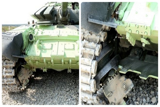 Во время танковых учений российской армии один из Т-72Б3 "Буревестник" попал в аварию. В результате которой он на полной скорости врезался в стену.