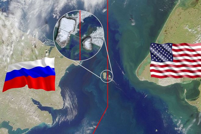 Острова Диомида: единственная территория, где США и Россия граничат друг с другом