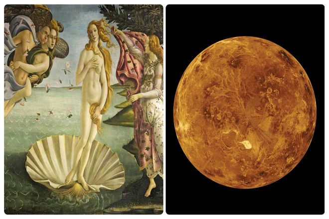 Это третий по яркости объект после Солнца и Луны. Когда вавилоняне смотрели на небо, они называли Венеру Иштар. Божество, также связанное с любовью и красотой (но также и с войной).