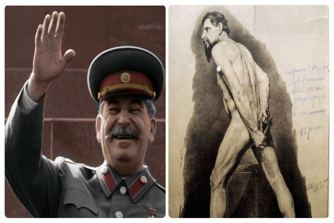 Сталин любил обнаженные тела, особенно обнаженных мужчин. Сам он не рисовал обнаженных людей, вместо этого он собирал эскизы обнаженных мужчин, на которых были видны их мускулы и другие части тела. Он собирал эти эскизы у нескольких русских художников и комментировал их.